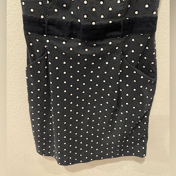 Tommy Hilfiger Navy Blue White Polka Dots Mini BodyCon Dress Size 2 - Picture 4 of 12